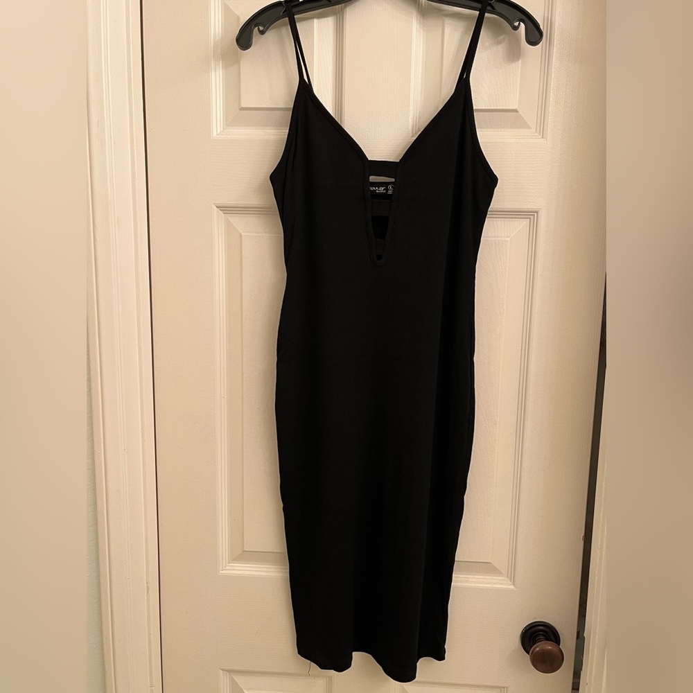 Black jersey dress